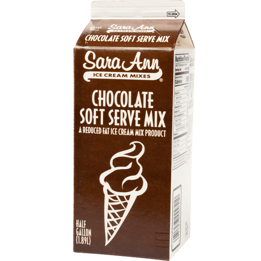 Sara Ann Chocolate Soft Serve Ice Cream Mix