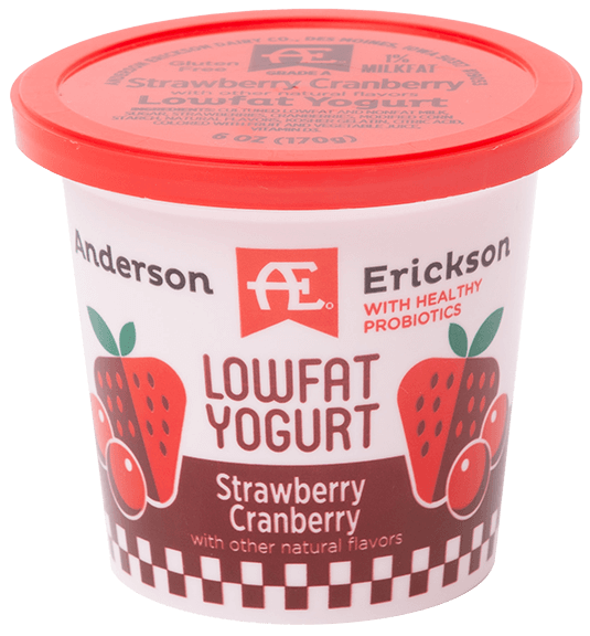 Strawberry Cranberry Lowfat Yogurt