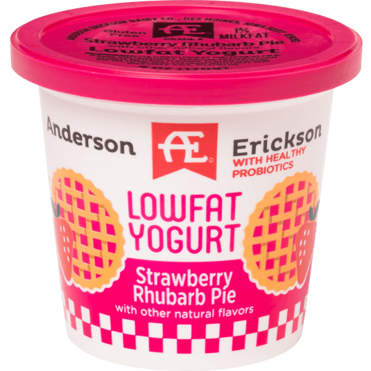 Strawberry Rhubarb Pie Lowfat Yogurt